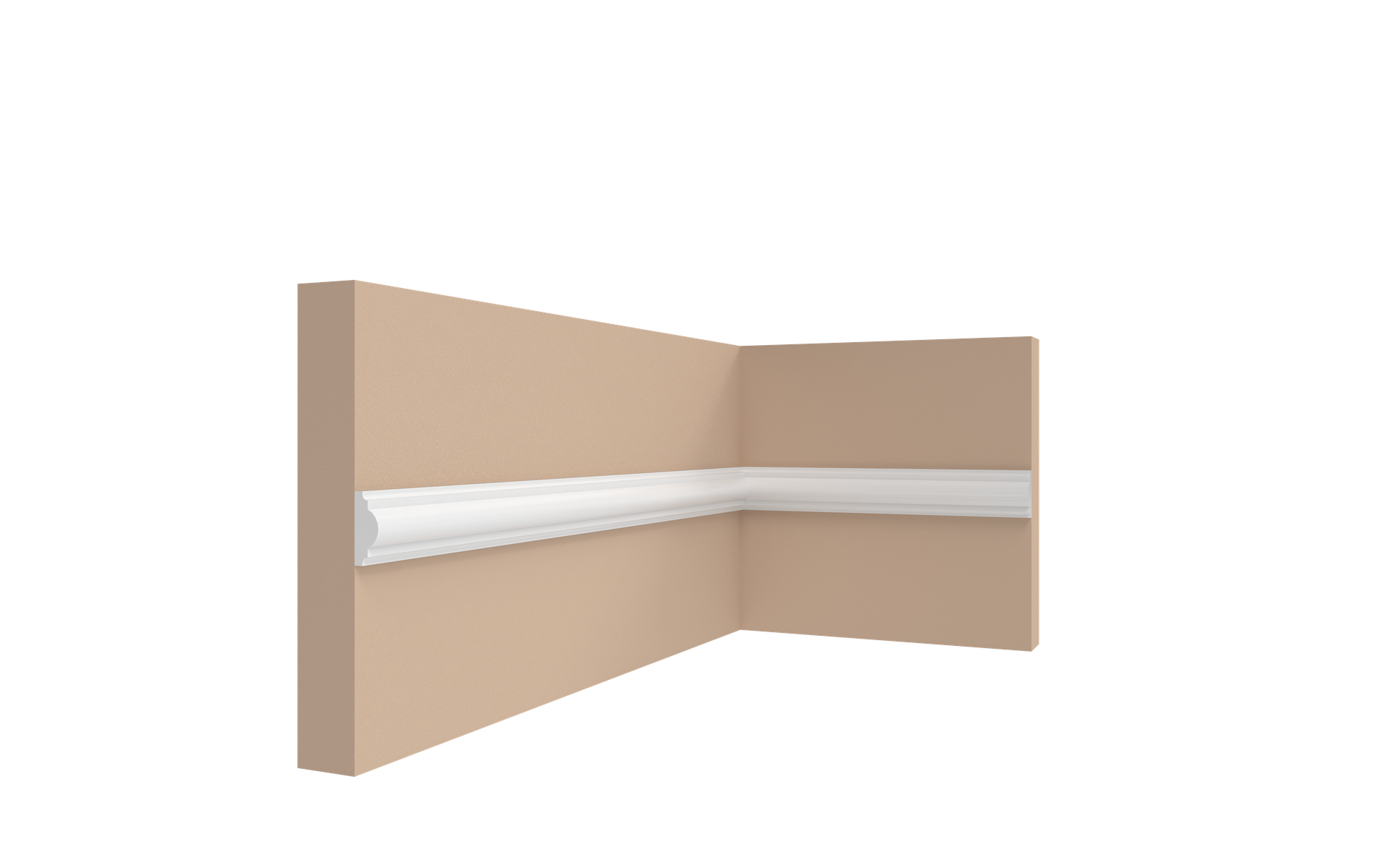 MOLDURA PISOPAK PARA MURO 41MM X 20MM X 2.9ML - BLANCO - Imagen 2