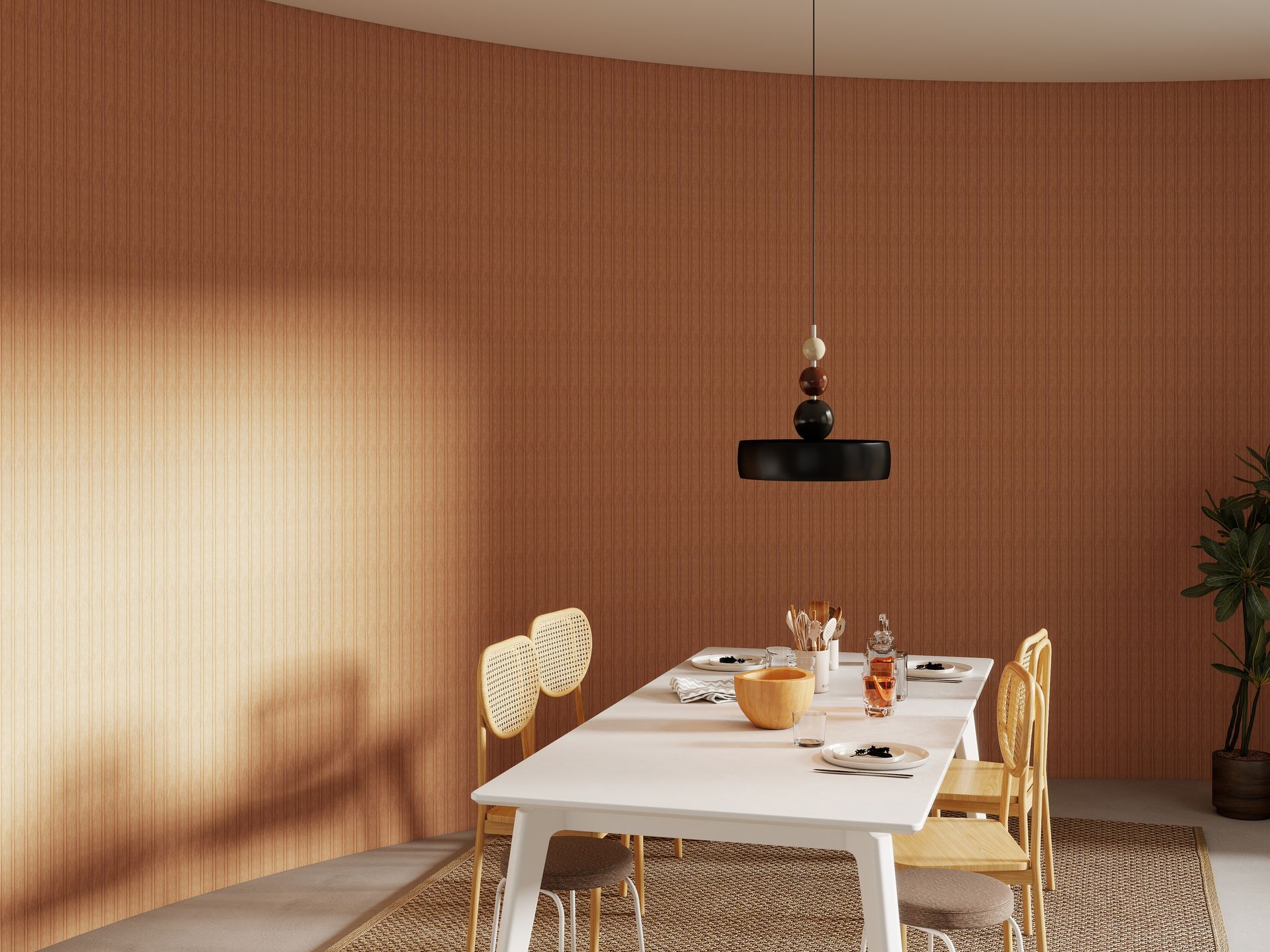 wall panel pino curvo